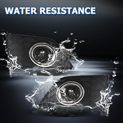 Fog Lights Assembly Replacement for Sentra 2016-2019 with Bulbs Harness