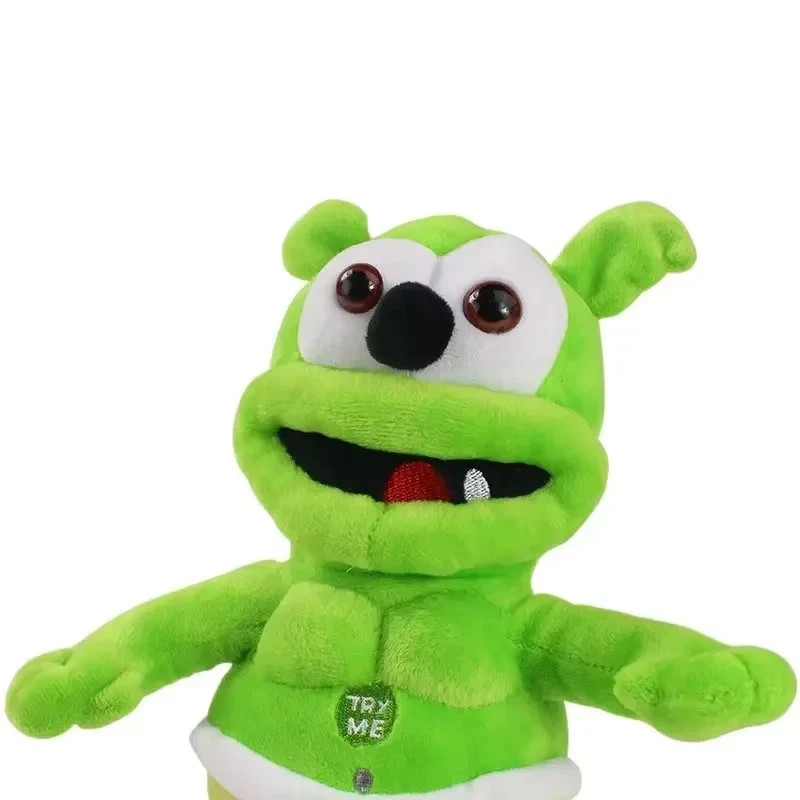 NEW Gummy Bear Plush Green Singing Bear Toy Christmas Celebration Props Toys