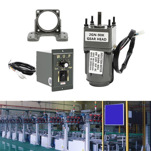 90:1 AC Reduction High Torque Gear Motor Controller Gear Motor Variable Speed