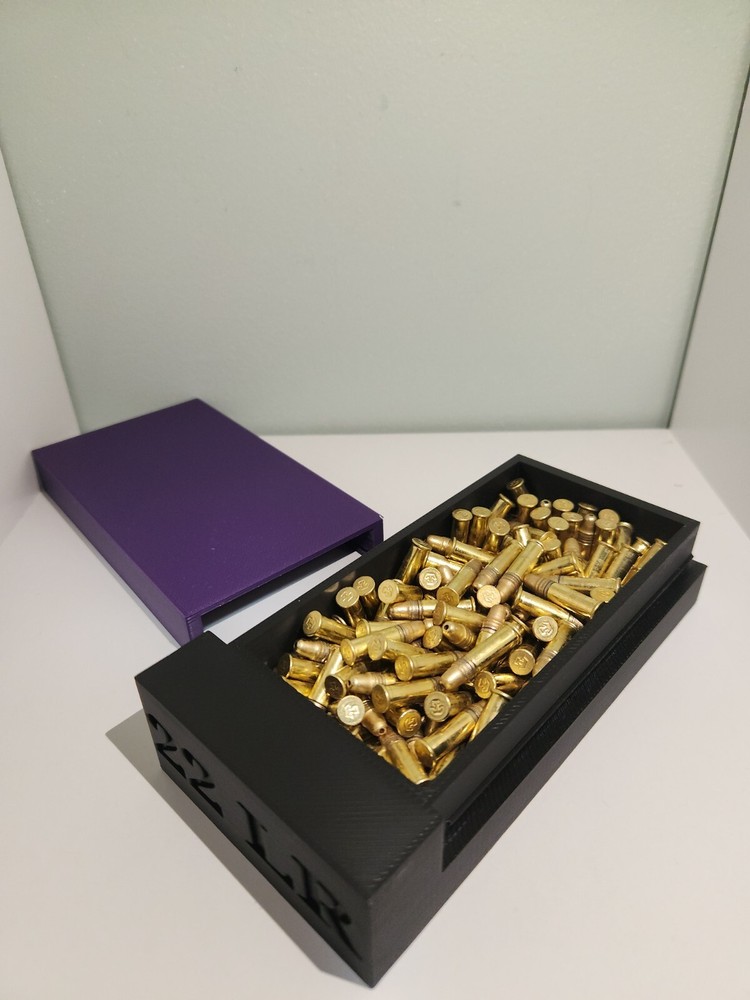22LR Ammo Case – 150rd & 350rd Capacity – Snap-On Lid – Multiple Colors