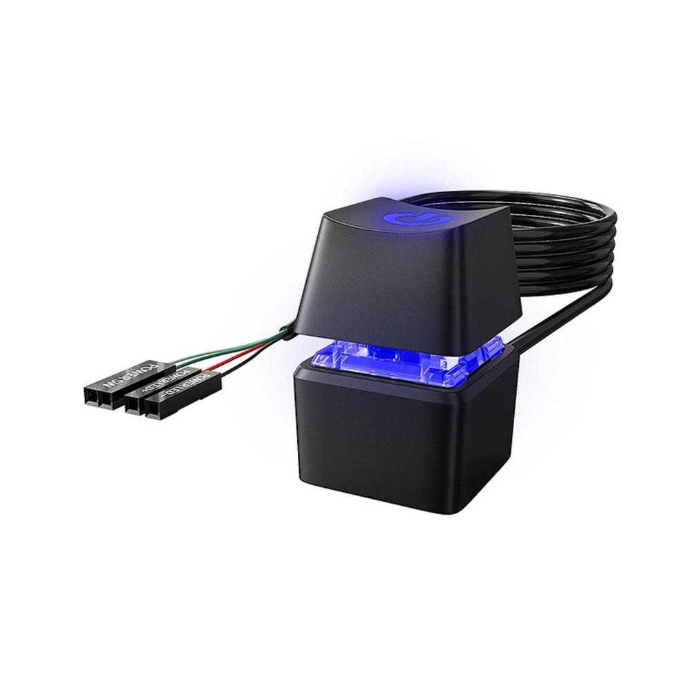 LED Computer Desktop Switch PC Motherboard External Power On/Off Button Cable m