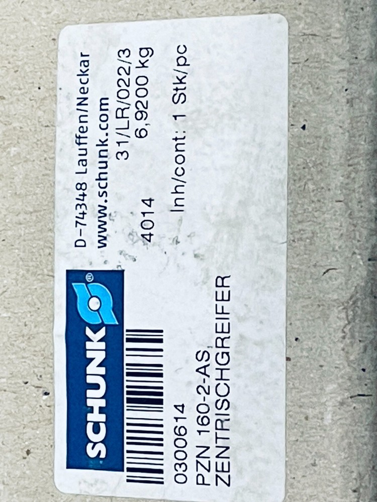 Schunk PZN-Plus 160-2-AS Universal Gripper