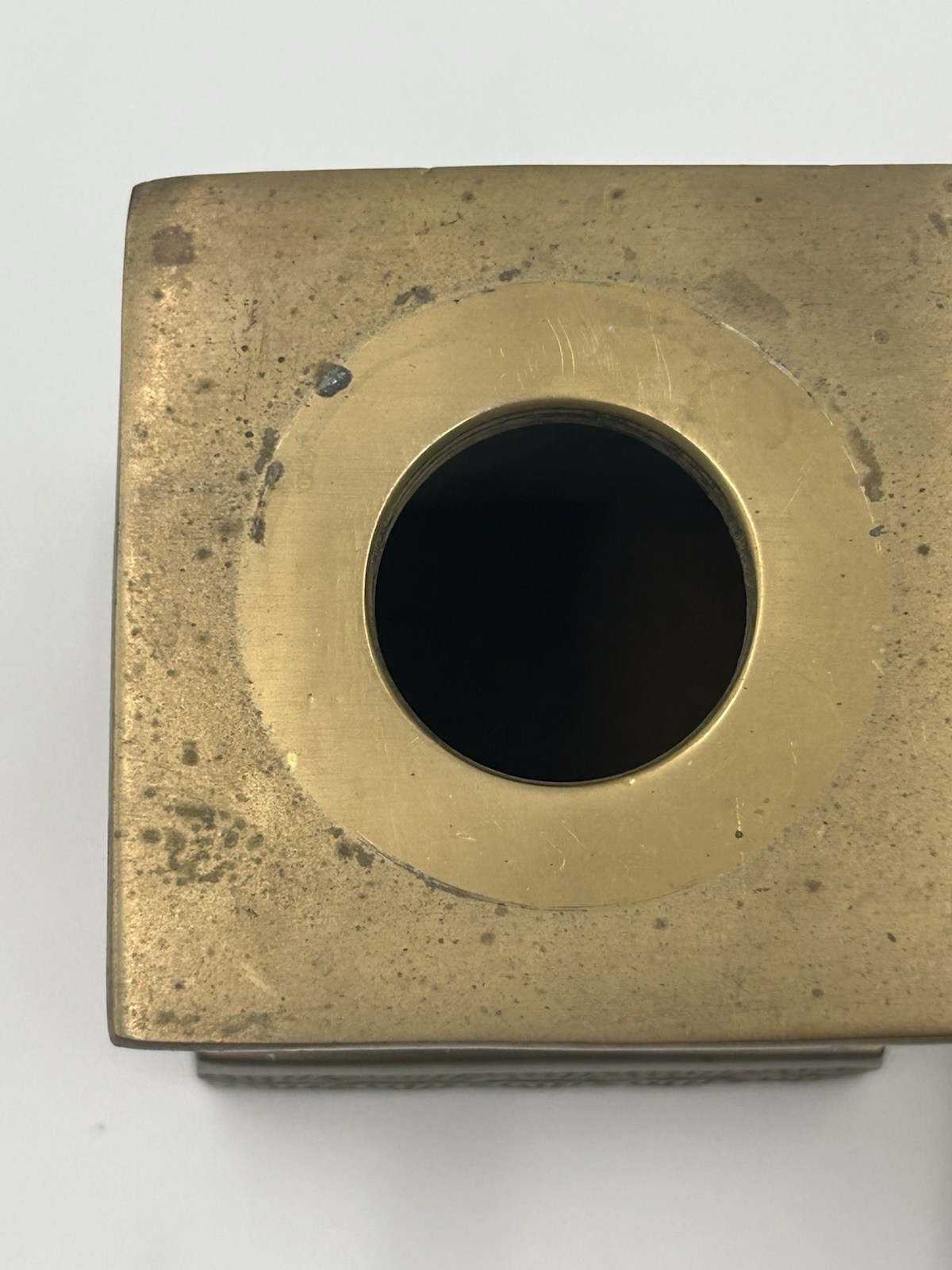 Antique Brass "Tyneside Scottish" Regimental Urn Bookend