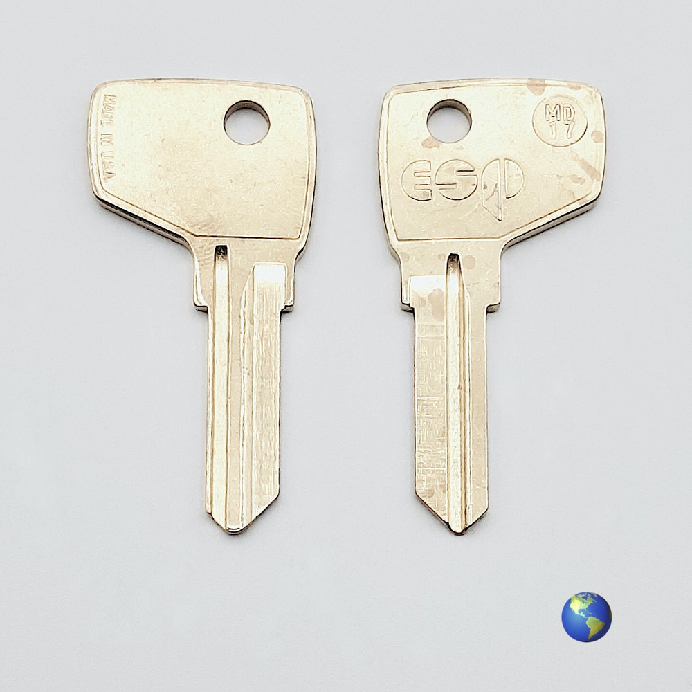 MD17 Key Blanks for Various Products by Master Lock (4 Keys)