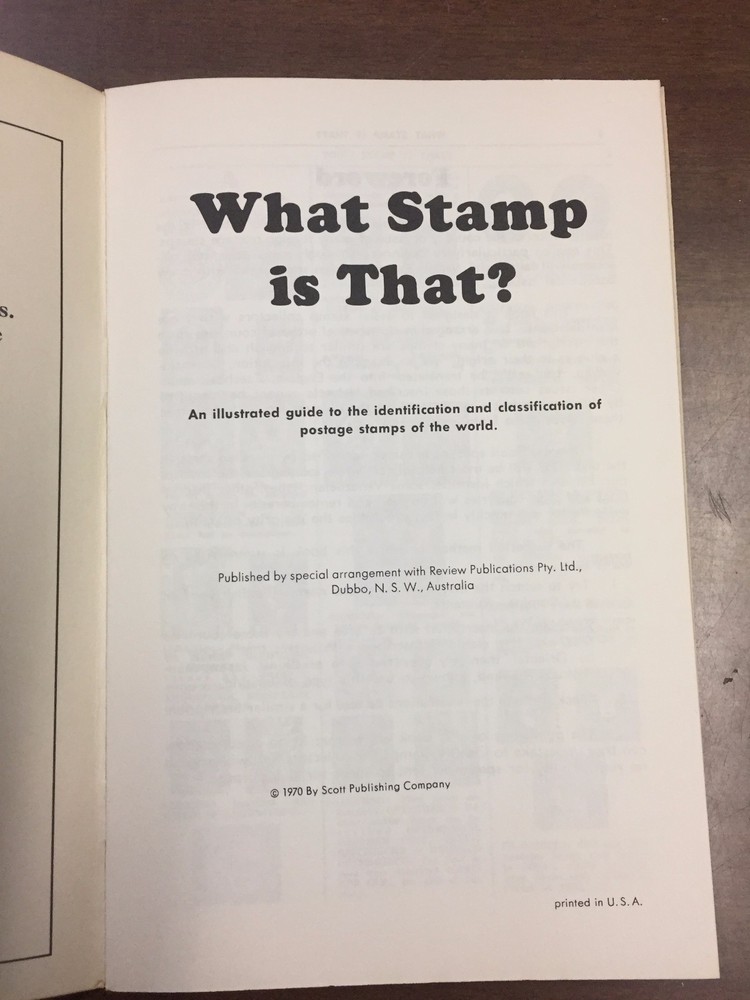 SCOTT'S What Stamp Is That? Stamp Identification Guide