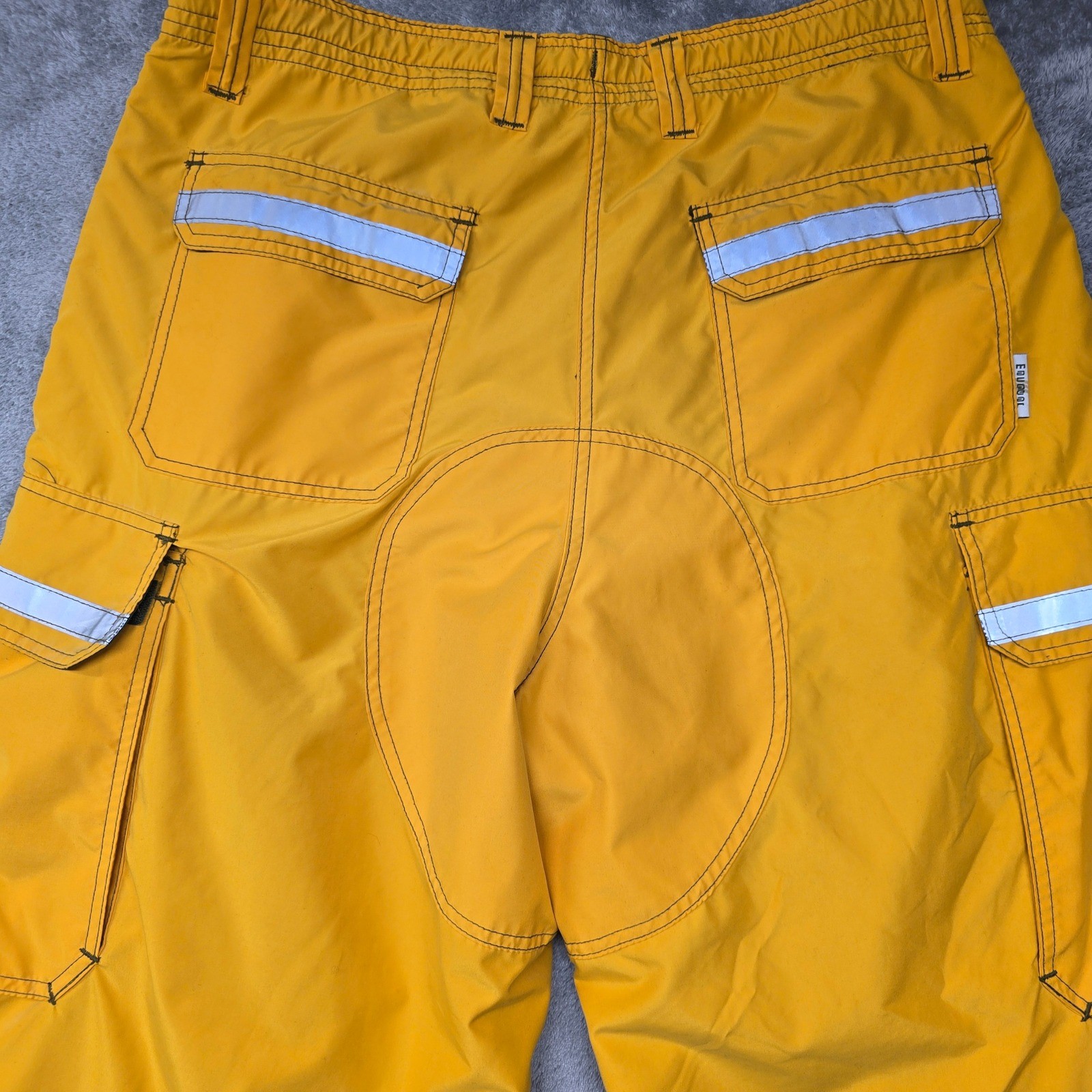 Vintage MACGEAR Reversible Cargo Pants Mens 36x32 Yellow/Green Gothic Skater