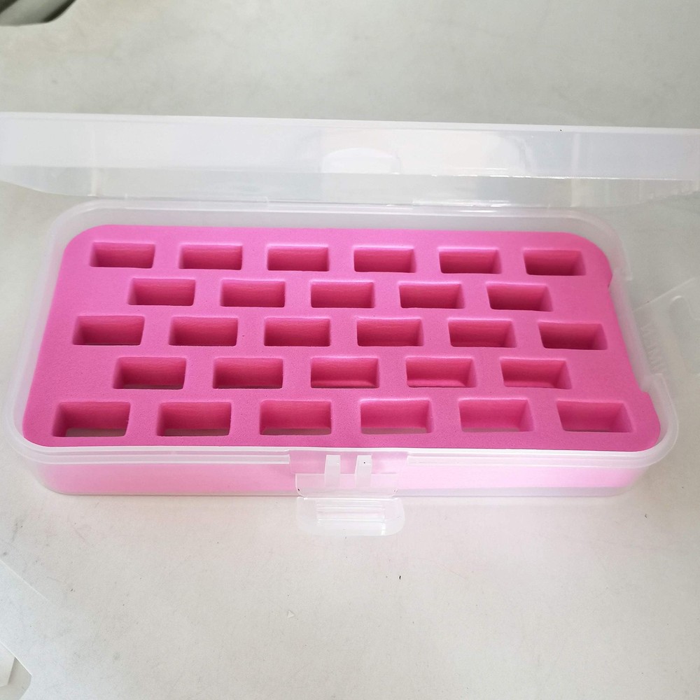 Bobbin Box Organizer Sewing Machine Holder Contains 28 Bobbins Storage 2 Pack