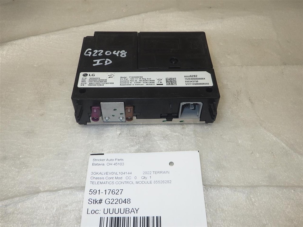 GMC Terrain 2022 Telematics Interface Module 3437668 5701
