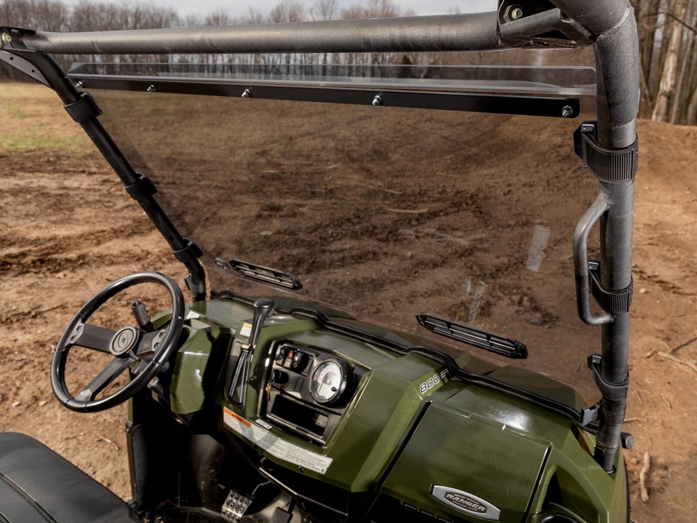 SuperATV Scratch Resistant Vented Full Windshield Polaris Ranger Full 570-Dark
