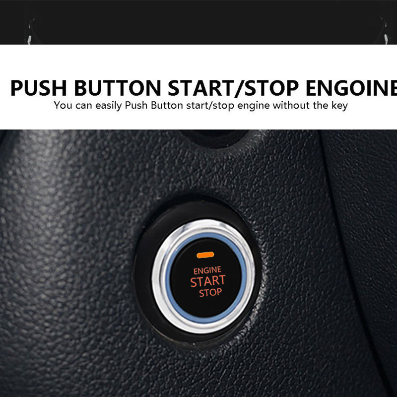 Car Keyless Entry Engine Start Alarm System Push Button Remote Starter System