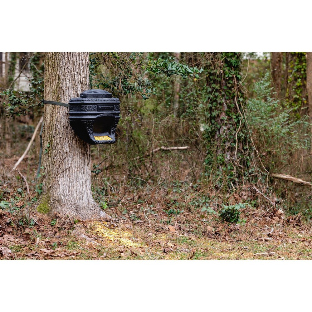 Moultrie Feed Bin - Gravity-Fed 6-Gallon Feed Bin - Easy Tree/Post Mount -40 ...