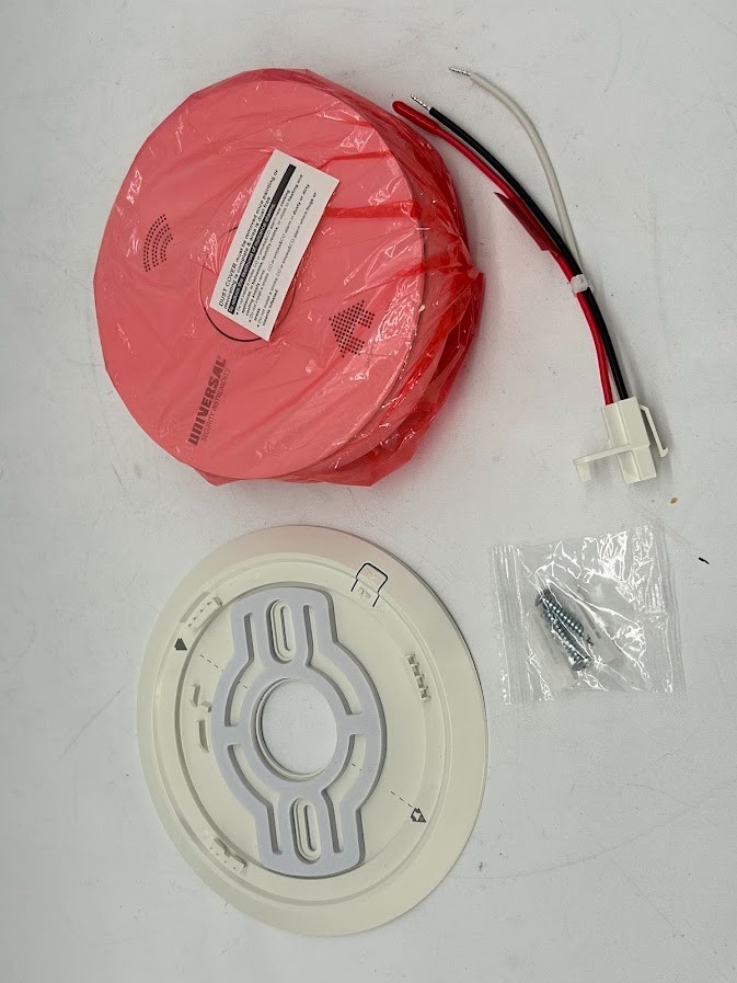 Universal Security Instruments Hardwired Smoke Detector – Photoelectric Sensor