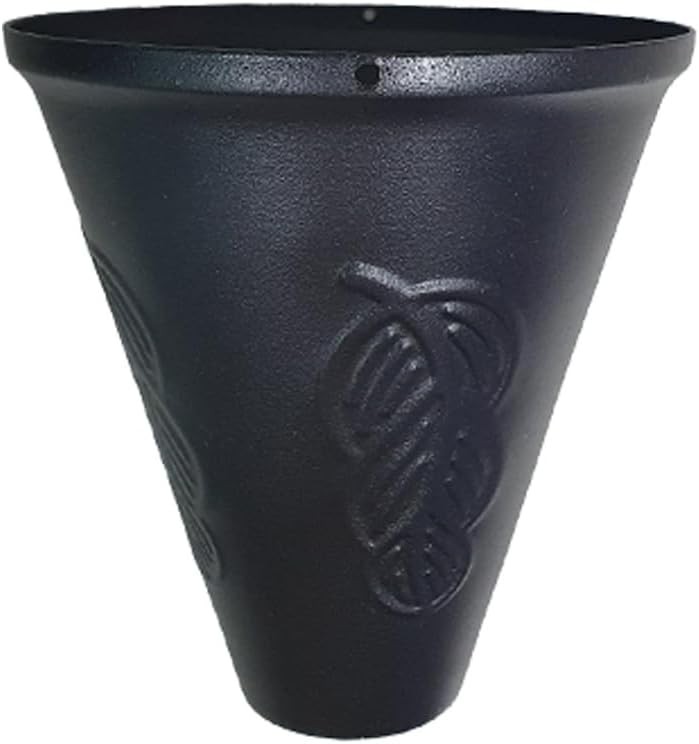 8.5FT Cone Iron Rain Chains Gutter & Rain Barrel Rust-Resistant Plated Garden