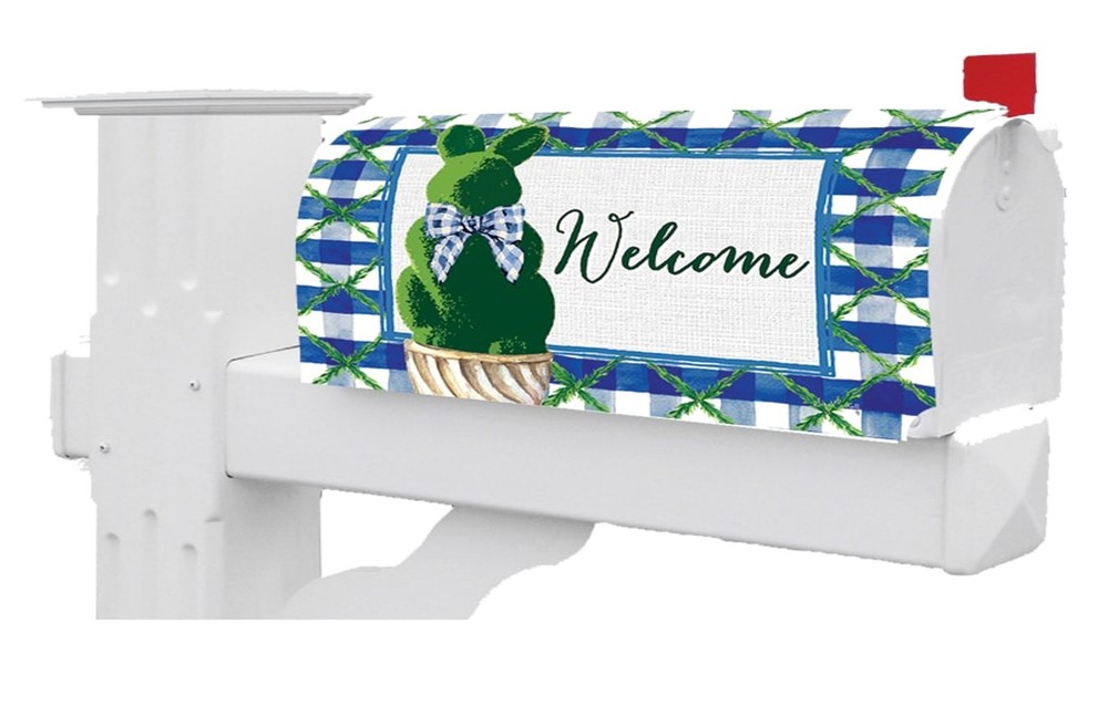 Bunny Topiary Mailbox Cover