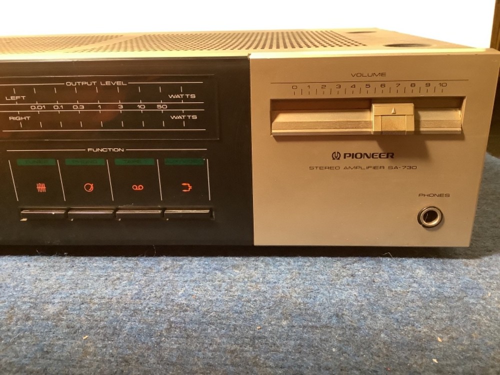 Pioneer SA-730 Stereo Amplifier Tested Working