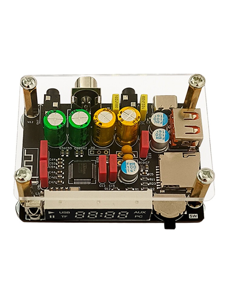 ZK-DAM-K1 DSP Tuning Preamp Bluetooth Decoder Board U Disk Sound Card Decoding