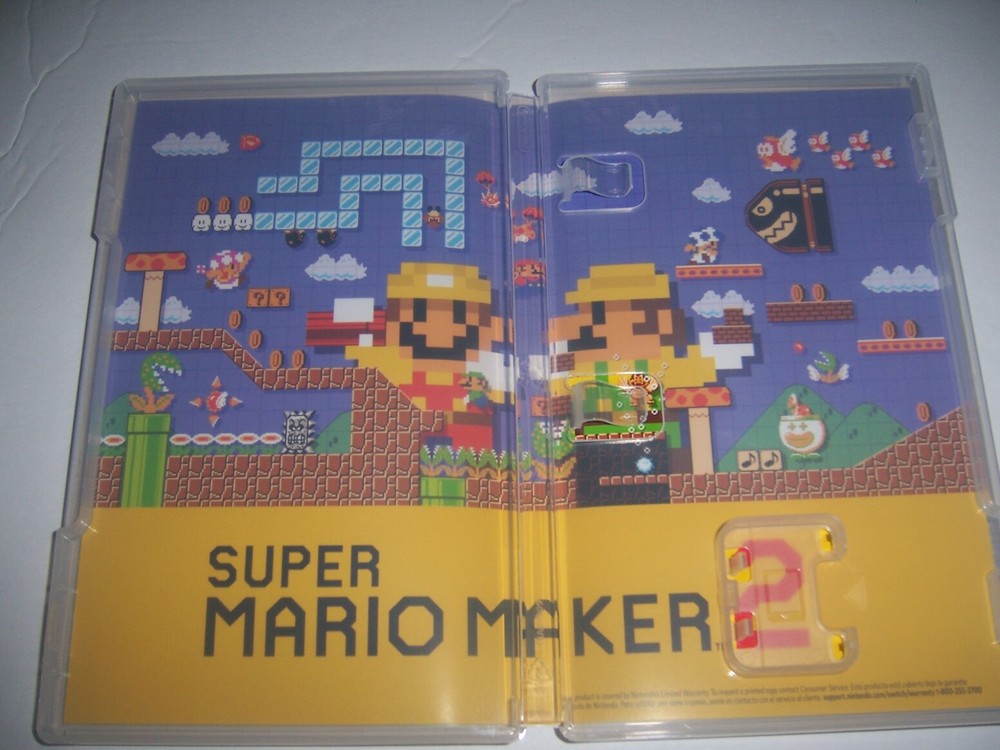 Original Box Case Replacement Nintendo Switch for Super Mario Maker 2 Two