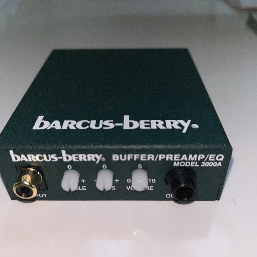 Barcus-Berry Model 3000A Preamp/Eq Buffer Made in USA, Green