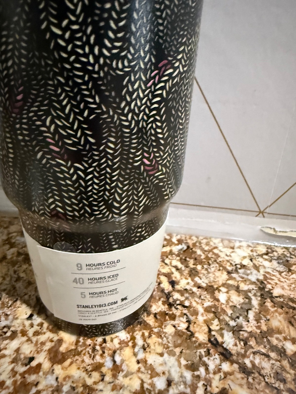 Stanley x Calia 30oz Flowstate Quencher H2.0 Tumbler Black Serpent Brand New