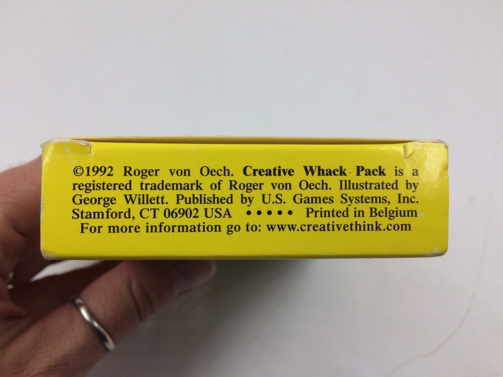 Roger Von Oech's Creative Whack Pack creativity deck cards 64 complete 1992
