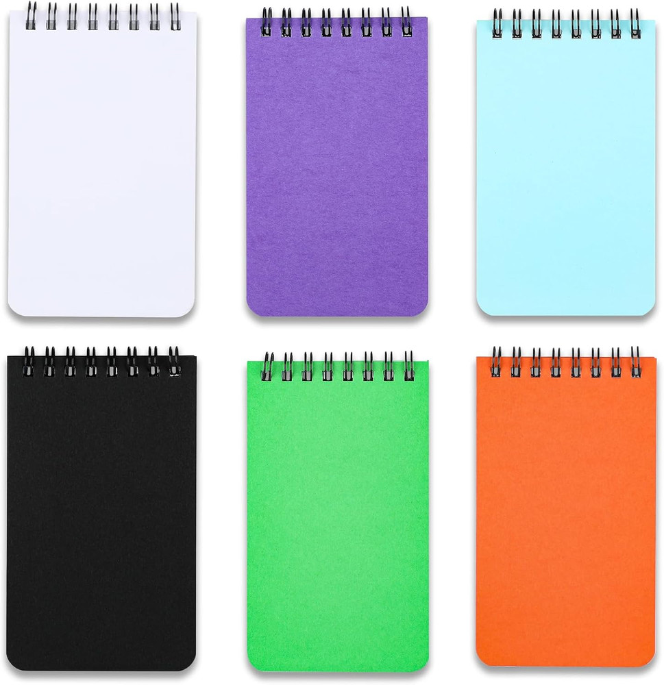 Pocket Notebook Small Notepad Pocket Notepad Small Spiral Notebooks 3X5Inches (6
