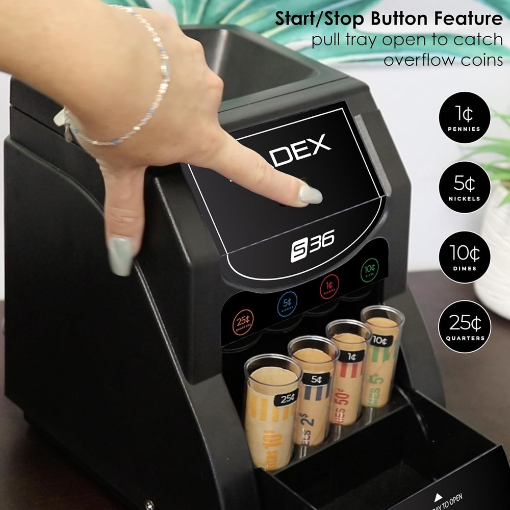 36SN Automatic Coin Sorter and Wrapper