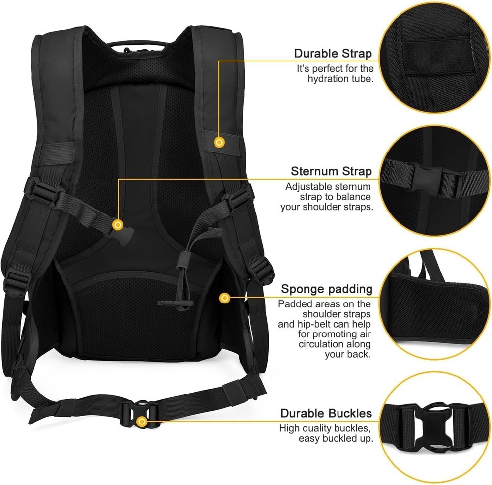 Durable 28L Tactical Molle Backpack with Hydration Compartment for Adventurers