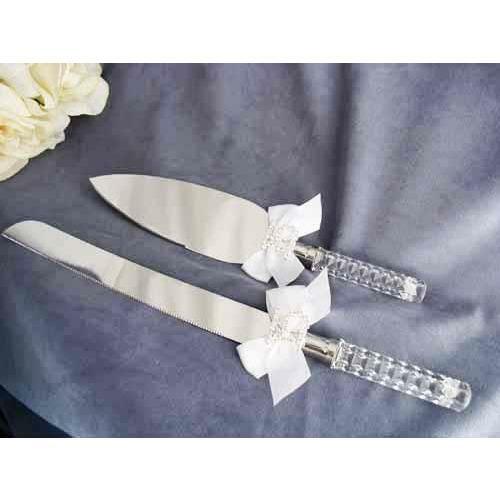 Rhinestone Quinceanera Cake Server Set