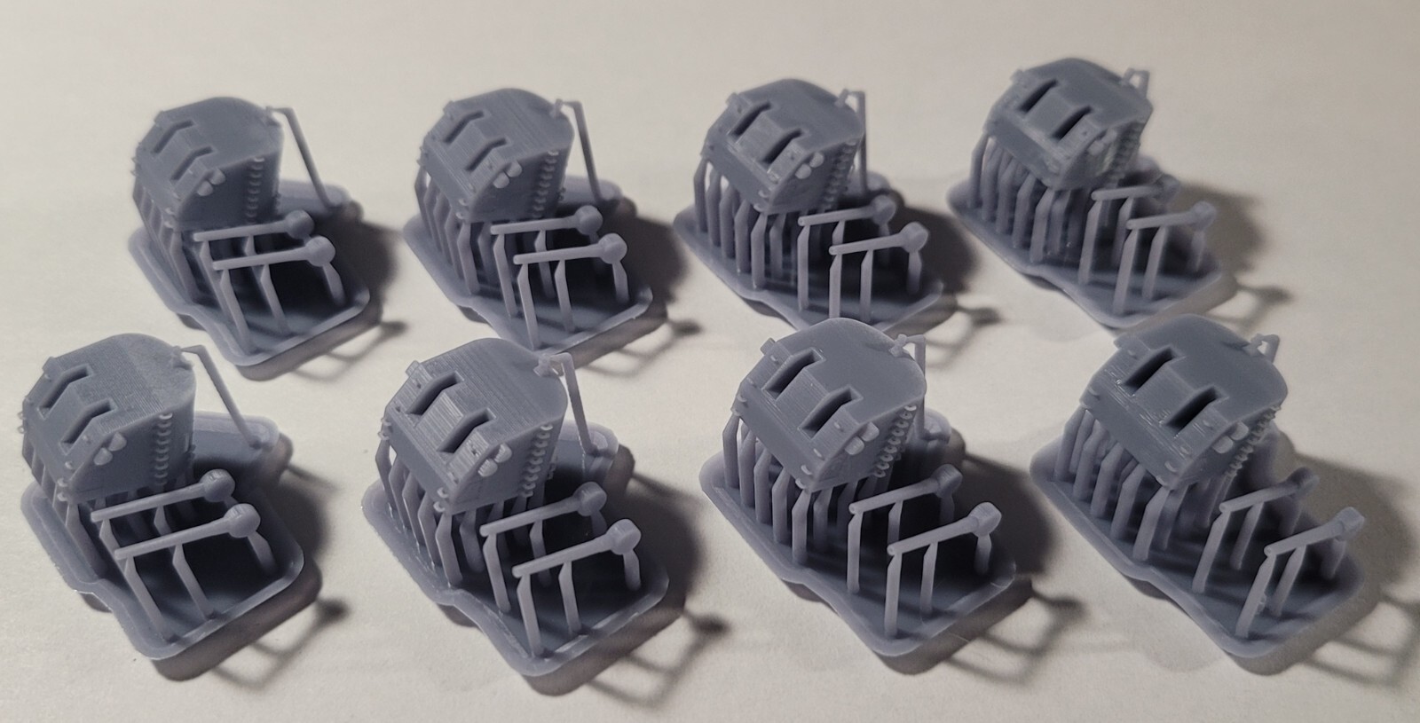 1/350 3D printed 5in Replacement Guns 8pc set for Very Fire Atlanta model kit