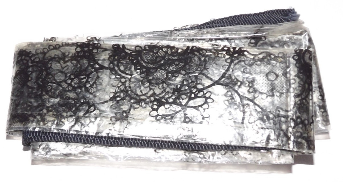 Vintage Rain Bonnet In Pouch Lady In Blue Bonnet By John Strevens