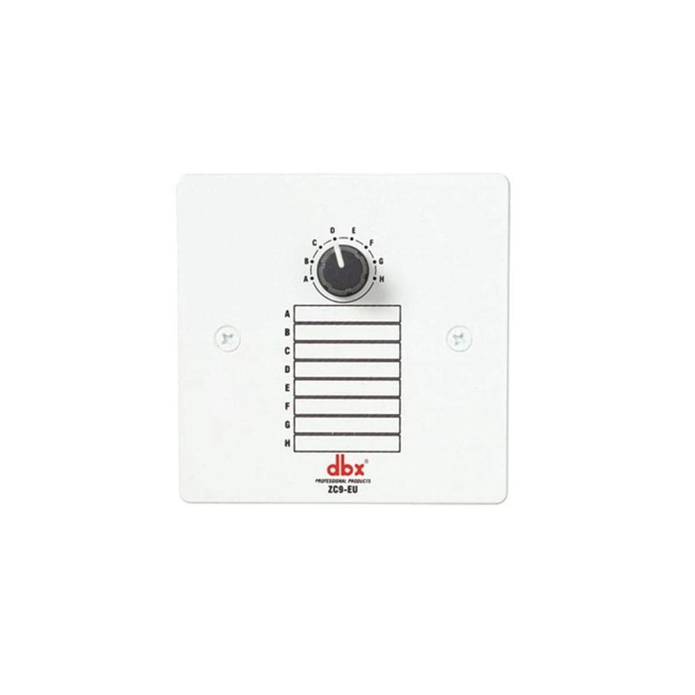 DBX ZC8 Wall-Mounted Zone Controller Source Selector &Volume Control for ZonePRO