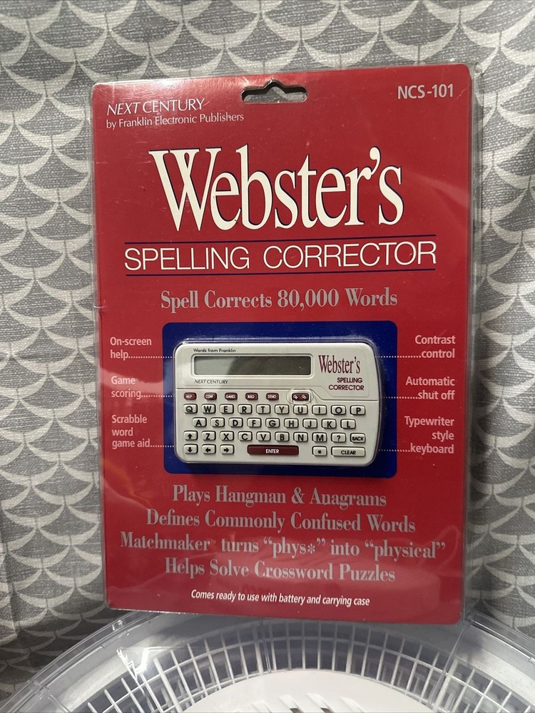 NEW Franklin NCS-101 Webster Spelling Corrector Electronic Dictionary