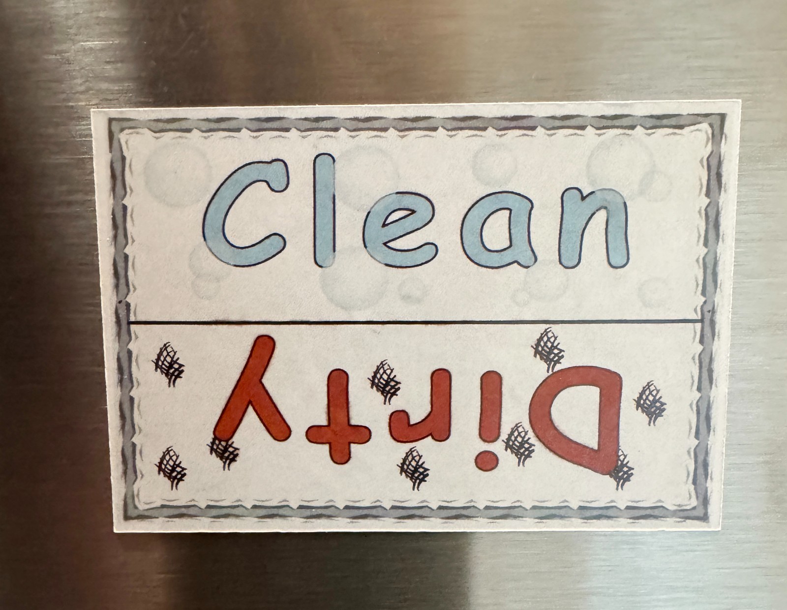 Clean / Dirty Dishwasher Magnet | 3 x 2"