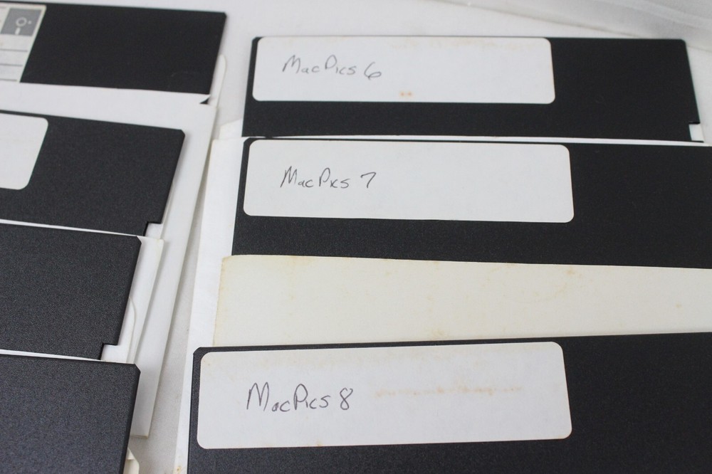 Vintage Computer Software Floppy Disk Lot MacPics 1 Through 10 Picasso