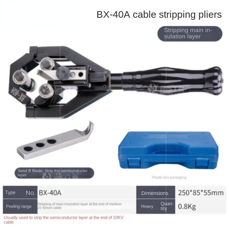 BX-40A Manual High Voltage Cable Stripper Semiconductor Stripper Wire Stripper