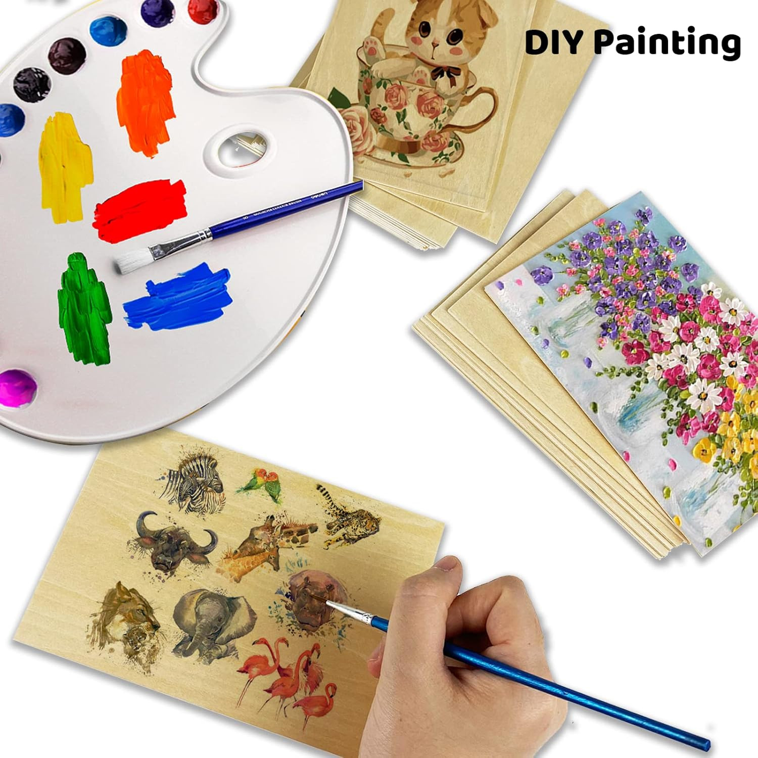 20 Pack Basswood Craft Sheets for DIY, Laser Engraving, and Wood Burning