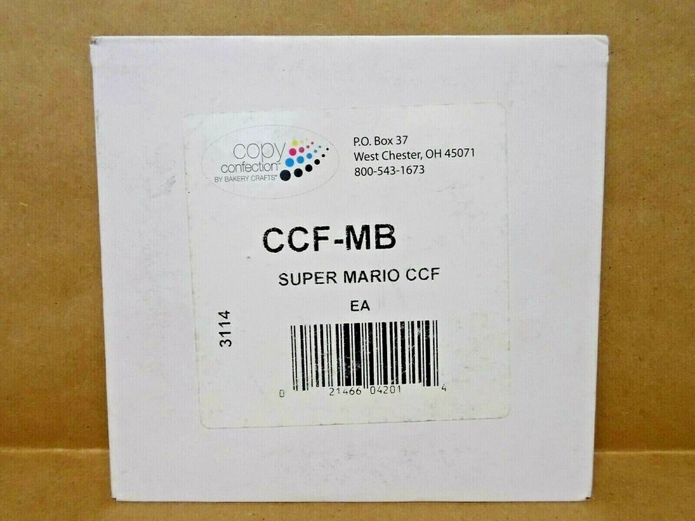 Copy Confection Cake Image Bakery Software SUPER MARIO CCF-MB 3114