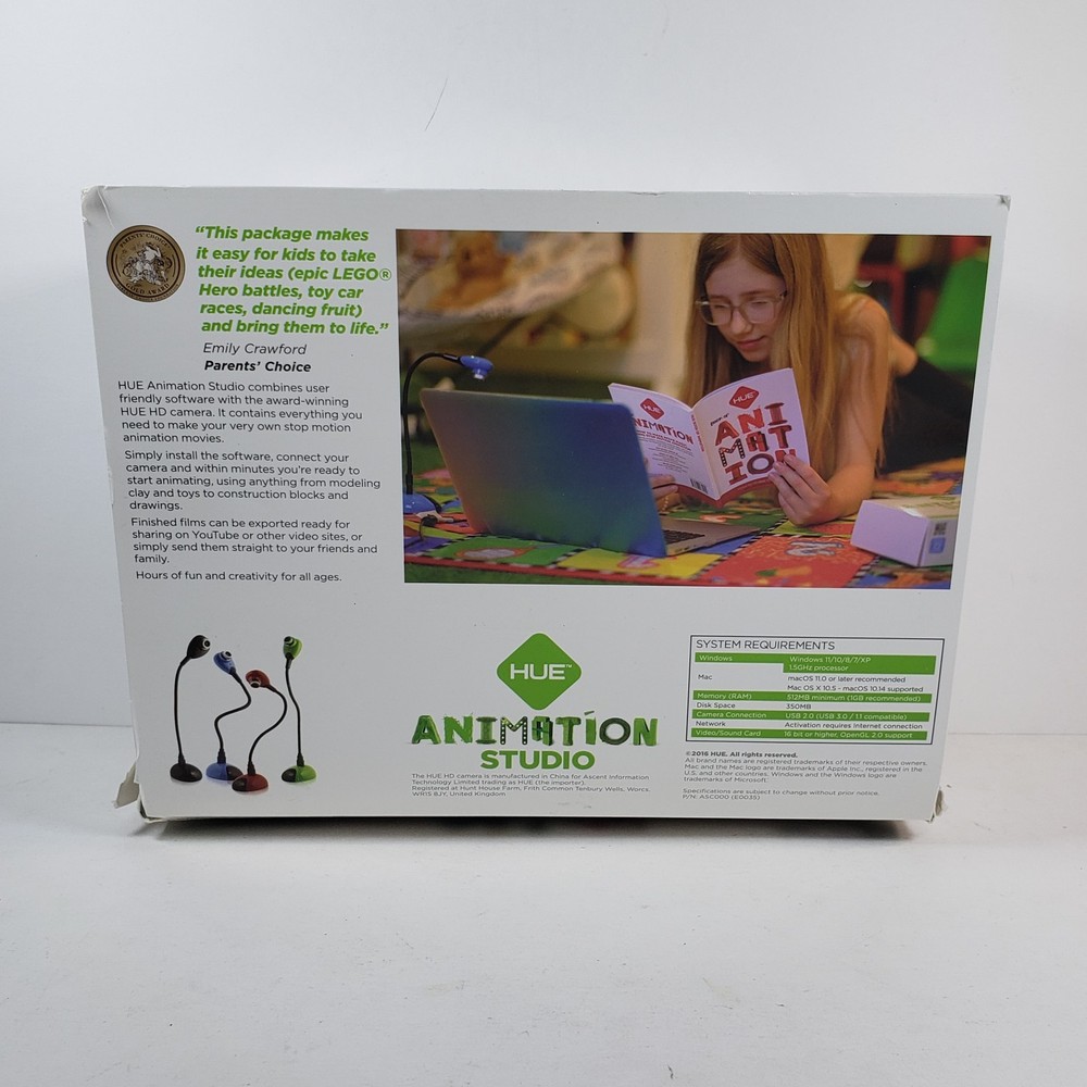 HUE Animation Studio Complete Stop Motion Animation Kit Blue Camera