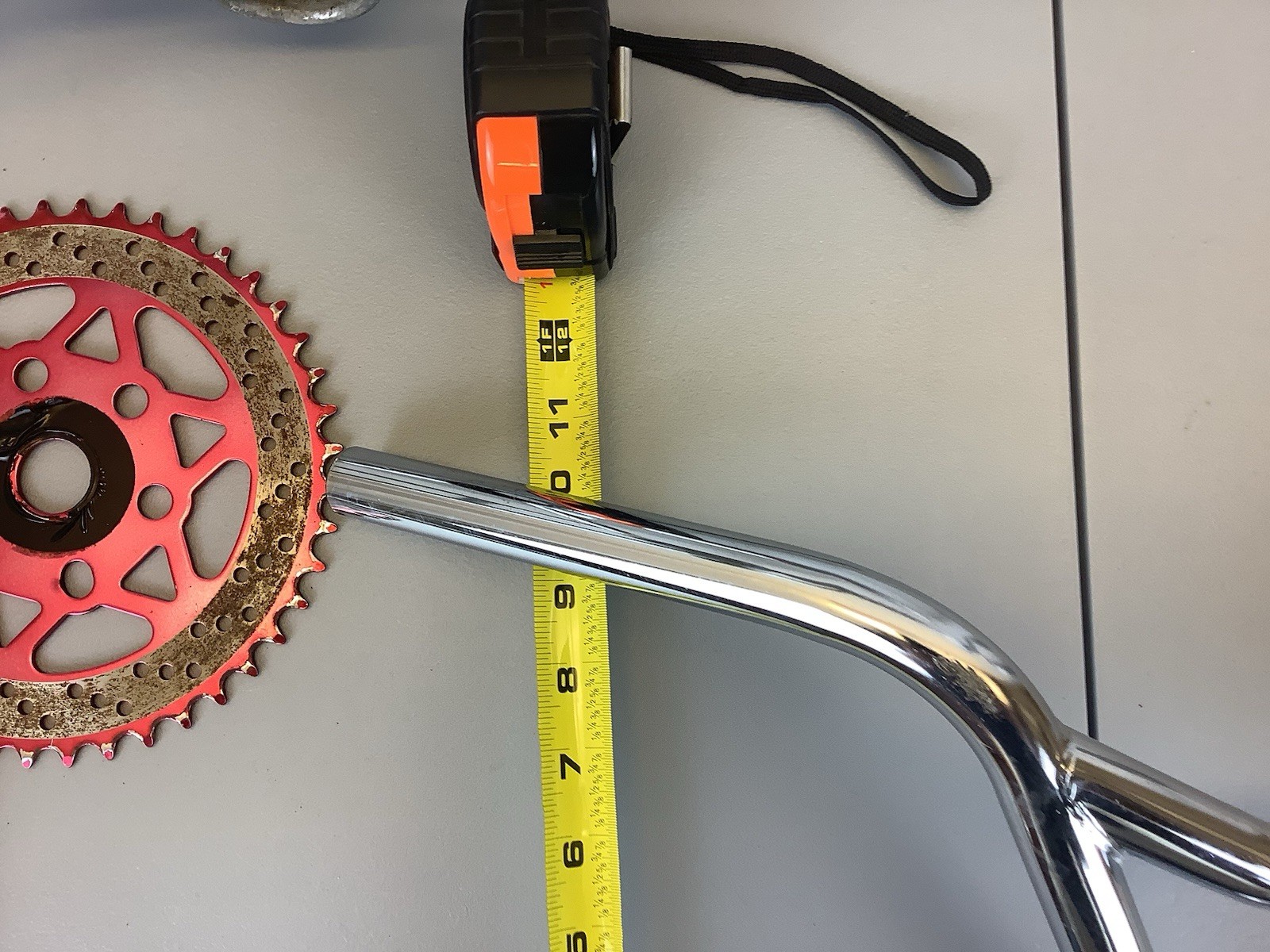 Mid School Freestyle Royce Union T-18 Vertical Chrome Frame Fork Bars