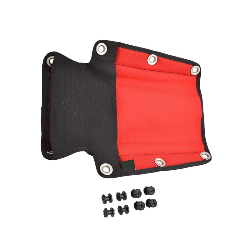 Diving Backrest Pad Comfortable Diving Backplate Bottom Elastics Storage Bag