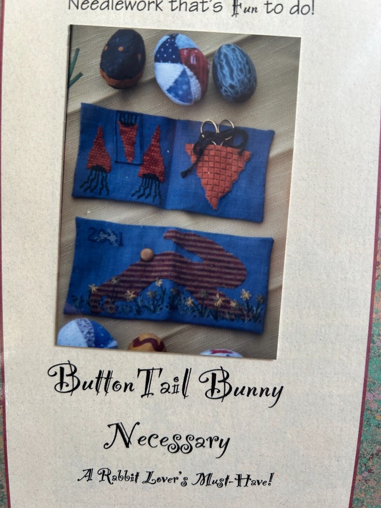 RABBIT WORKS "BUTTON TAIL BUNNY NECESSARY" Embroidery Stitches **Chart Only**