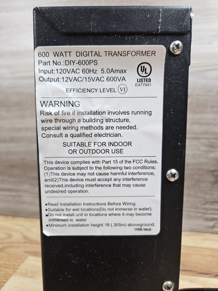 Hampton Bay DIY-600PS, 600W Digital Transformer