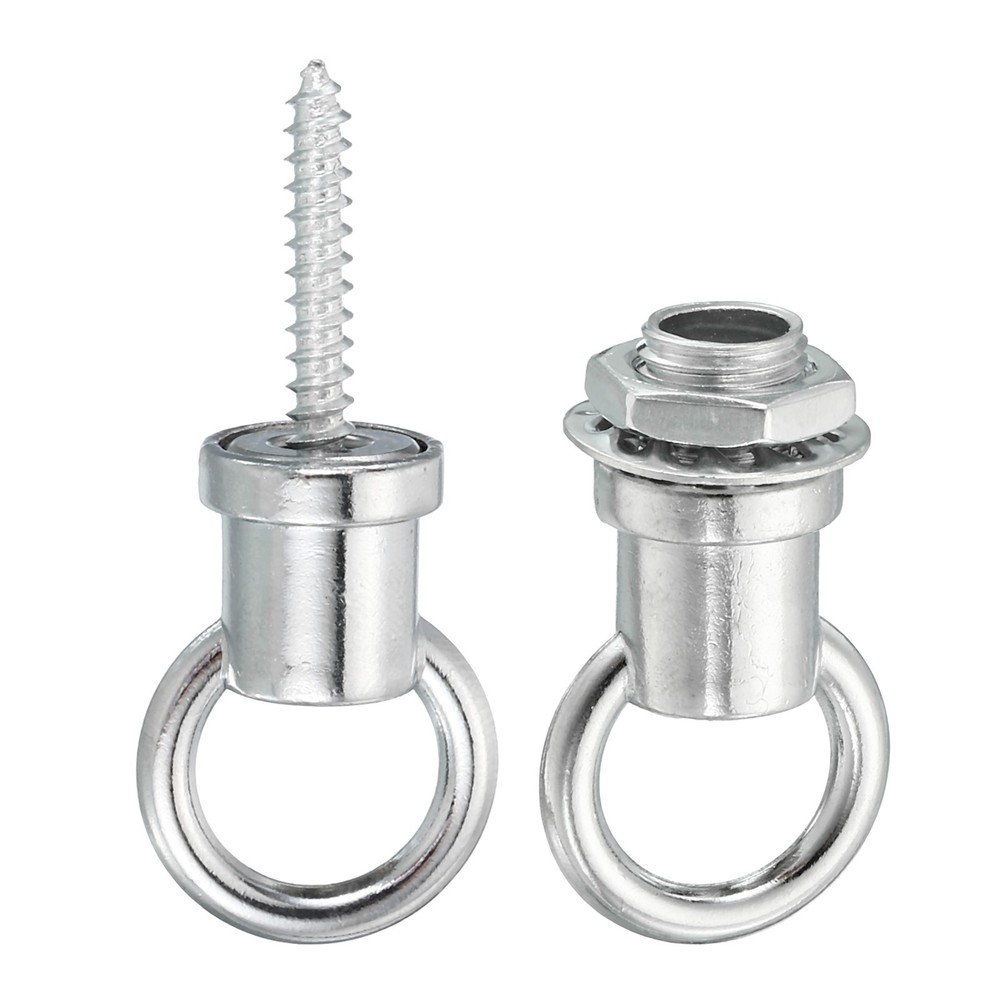 37mmx21mm ceiling hook, 2pcs screw hooks light fixings accessory, silver tone