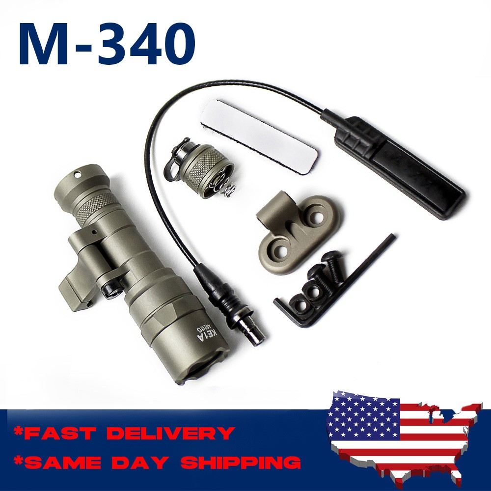 SOTAC Flashlight M340C Rifle Light With Remote Pressure Switch + Mlok Mount US