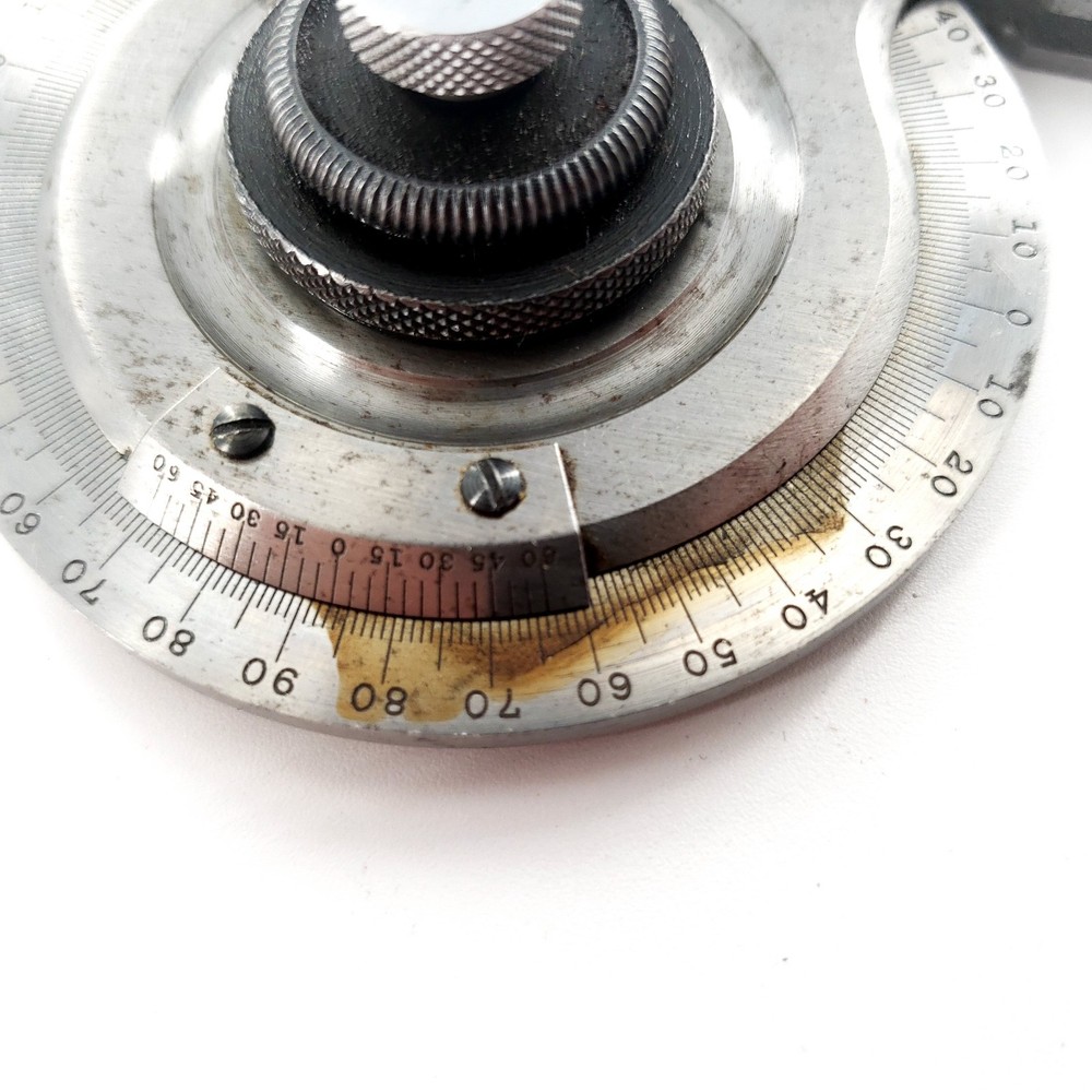 Starrett No. 359 Precision Universal Bevel Vernier Protractor w/ Case