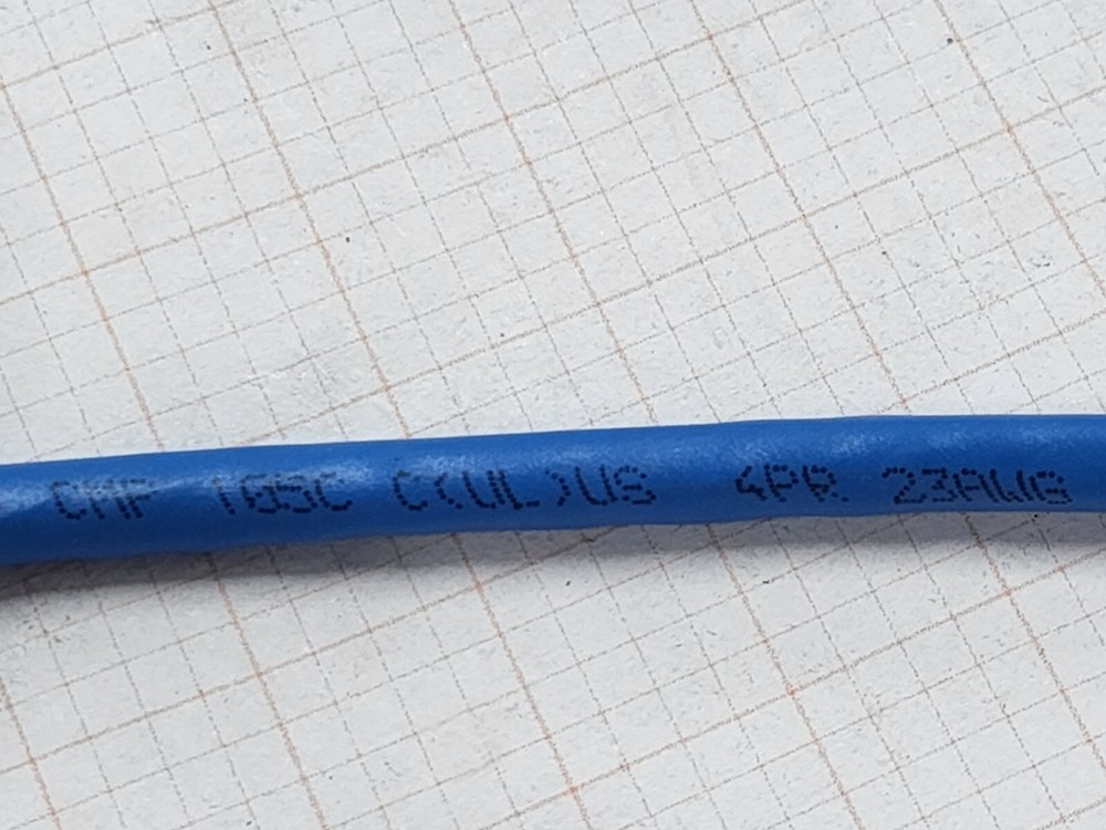 General Cable GenSPEED 6 23/4P Cat6 Network Cable CMP Plenum Blue /100ft