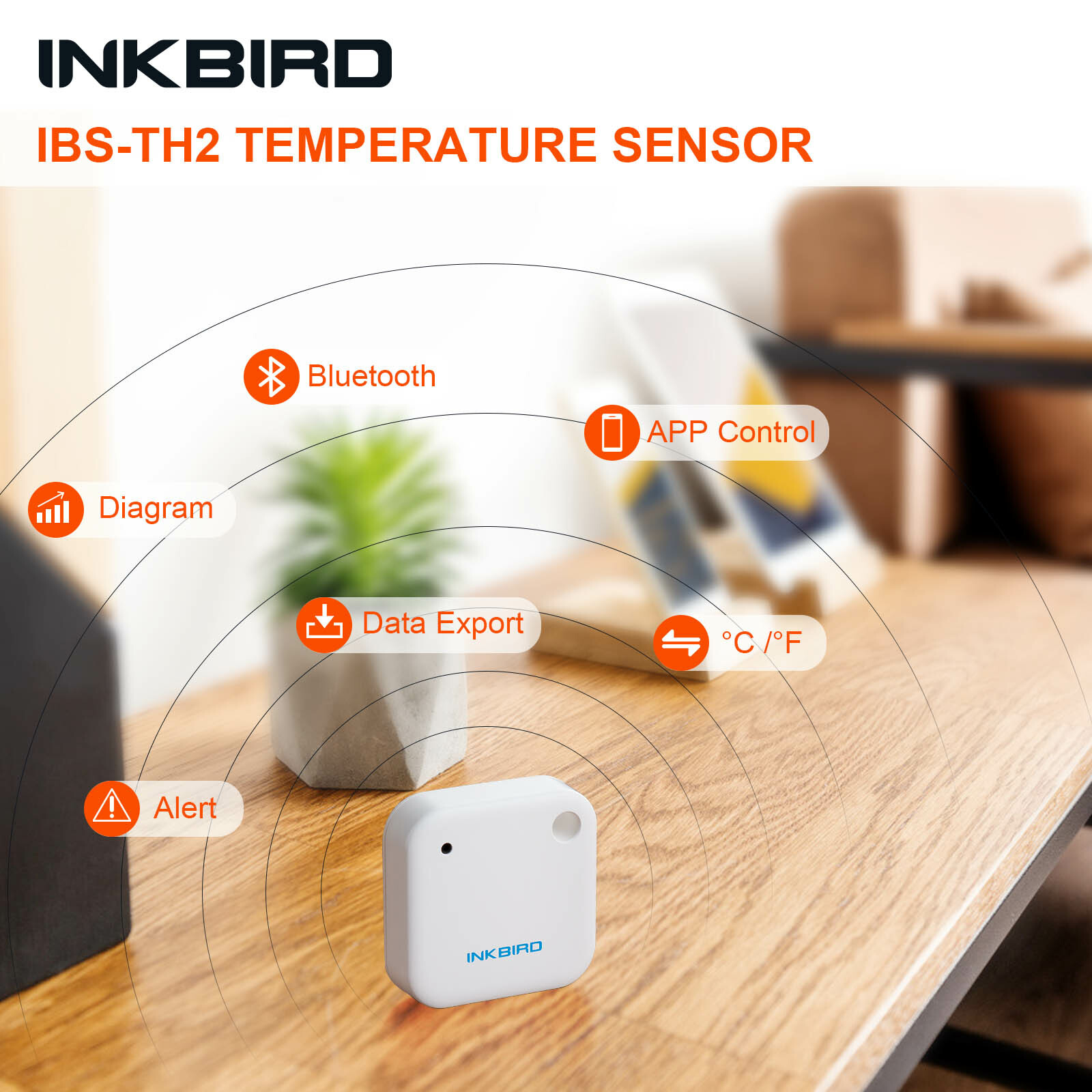 Inkbird Temperature Humidity Data Logger Bluetooth APP Wireless Temp Thermometer