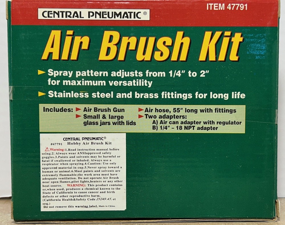 Air Brush Kit by Central Pneumatic (TA #1)