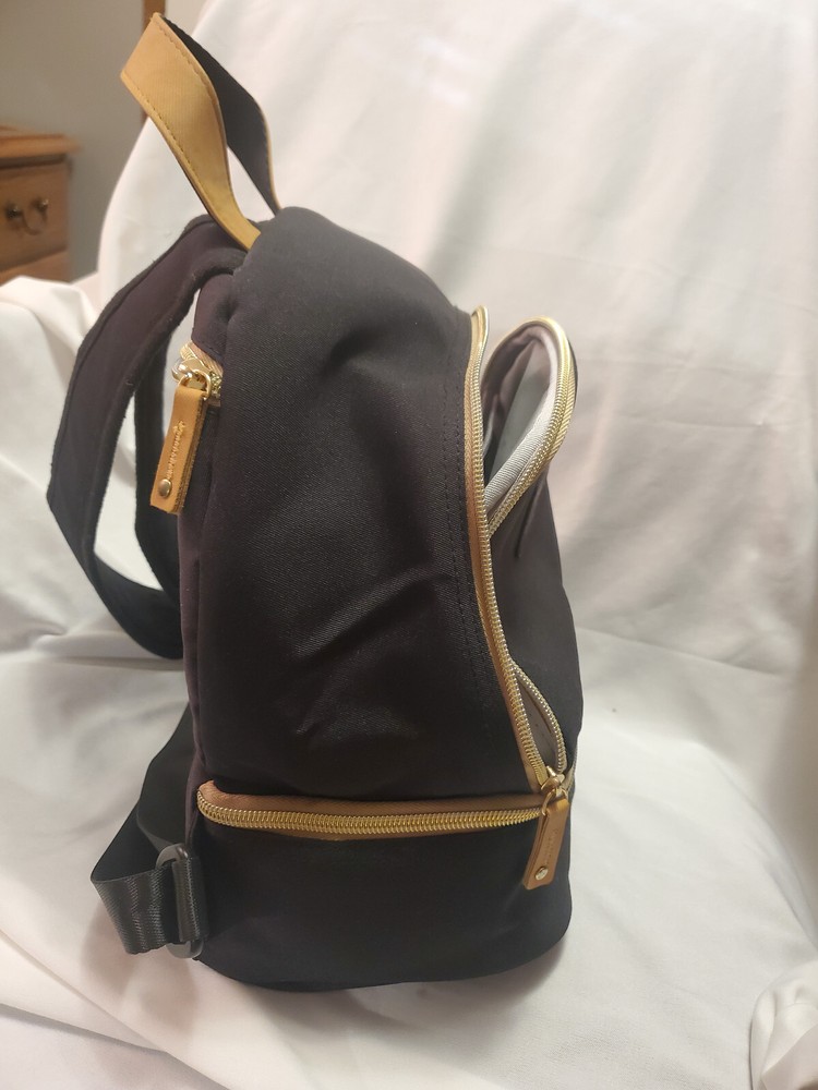 V-Coool Backpack Bag Professional Cooler 3 Compartment Black/ Gold Zip