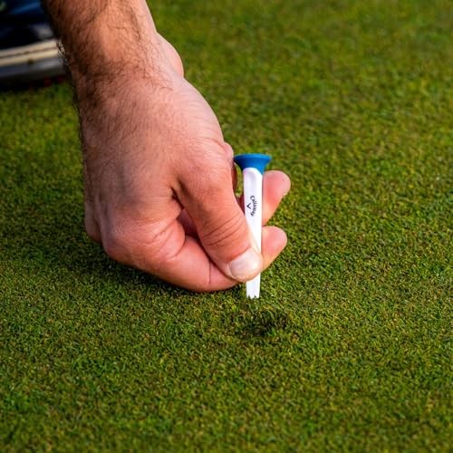 Par Tee Plastic Golf Tees Blue/White 10 Pack